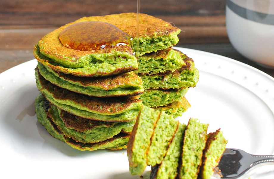 Зеленые оладьи